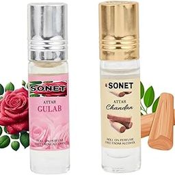 Bharatji Gift Pack Of 2(Sandalwood/Rose) Attar/Ittar/Etra Perfume For Men and Women | Non alcoholic | Best Gifting Long Lasting Luxury Scent | 6ml(each)-image-9