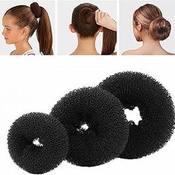 Cerrito Donut Hair Bun Maker Set for Women – Mesh Puff Juda Bun Shaper for Easy & Elegant Buns – Lightweight Hair Accessories for Girls & Women – Pack of 3 (Small, Medium & Large)-image-33