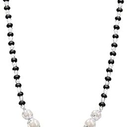 925 Sterling Silver | String of Pearl Mangalsutra | Gift for Wife & Women | With Certificate of Authenticity and 925 Stamp-10
