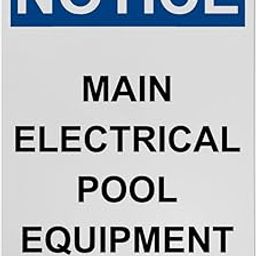 OSHA Main Electrical Pool Equipment Sign, 8.5 x 11 in" OSHA Compliant Swimming Pool Sign, Weatherproof Plastic, UV resistant & Easy-to-Read Signage-image-47