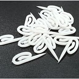 TRIS Plastic Hook for Curtain Channel/Track Fish (50, White)-picture-31