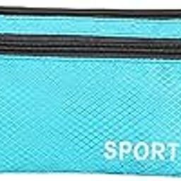 Running Waist Pack Adjustable Exercise Waist Pouch for Hiking Walking Riding Blue-image-3