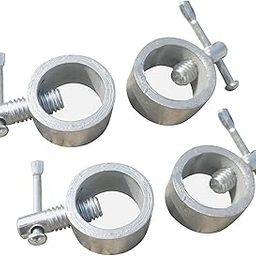 Forever Online Shopping Polished Finish Gym Bar Rod Locks (Silver) - Set of 4-71