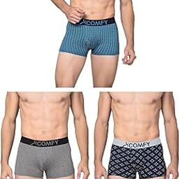 Men's Cotton Assorted Printed Outer Elastic Trunks (#Comfy-Trunk-OE)-image-18