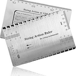 CoolShef String Action Gauge Ruler, Premium Guitar Height Set Up Tool with User Guide, Versatile String Height Measuring Tool for Electric, Bass, Classic, and Acoustic Guitars-11