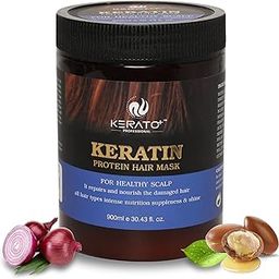 KERATOPLUS PROFESSIONAL Protein Hair Mask, Intensive Protein Hair Mask for Deep Nourishment and Strength for All Hair Types (900 ML)-picture-10