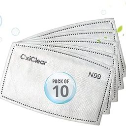 N99 Refill Filters, Activated Carbon Filter (Pack of 10) (MASK NOT INCLUDED)-15