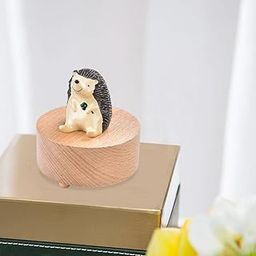 Music Box Swivel Base Creative DIY Crafts Clockwork Ornament Festival Gift Hedgehog|Toys & Hobbies | Educational | Music & Art-image-74