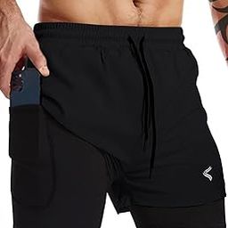 Boxer Shorts for Men, Boys Half Pant, 2 in 1 Active wear Dual Boxer for Men for Sports, Gym, Running, Workout, Cycling, Yoga, Home wear-8