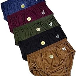Plain Ladies Panties - 5 pcs Pack - 100% Cotton-image-77