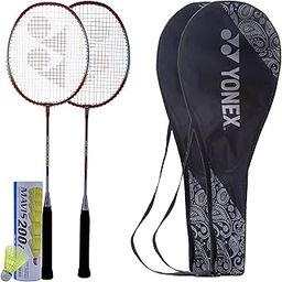 Yonex ZR 100 Light Badminton Combo (Set of 2 Yonex ZR 100 Light Badminton Racquet with Full Cover Red/Orange+ Mavis 200I Shuttlecock Pack of 6)-image-14