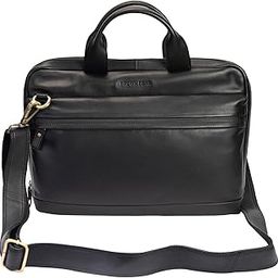 Leather Business Laptop Messenger Bag for Men Fit 15.6 inch Laptop with Convenient Removable Strap, Black-picture-42