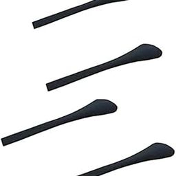 Sunshades Silicon Glasses Temple End Tips Eyeglass Ear Pads Tube Temple Socks Black - 2 Pairs-26