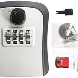 3xKey Lock Box Security Lock Box for Realtors Outdoor House Keys Room Cards-image-24