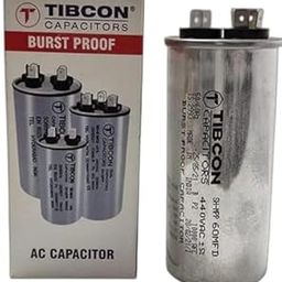 TIBCON Capacitor for Air Conditioner (Split & Window AC) 1.5 & 2 Ton, 60 mF, 440V, Round, Aluminum-image-35