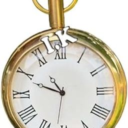 Brass Nautical Antique Pocket Watch Compass, Marine Style Round Shape, Unisex, Ideal for Hiking and Travelling-image-49