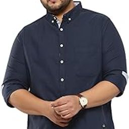 Men's | Solid | Full Sleeve | Regular Fit | 100% Cotton | Button Down | Standar Length | Casual Shirt (Plus Size)-picture-16