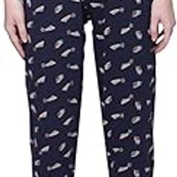 Womens Solid pure cotton relaxed fit lounge capri-image-98