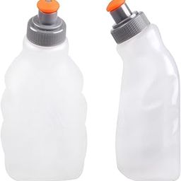 Azarxis BPA Free Water Bottles Flask Leakproof for Running Hydration Belt Fanny Packs 170 250ml for Triathlon Marathon Hiking Cycling Climbing Runner (250ml/8.5oz - 2 Pack)-image-25
