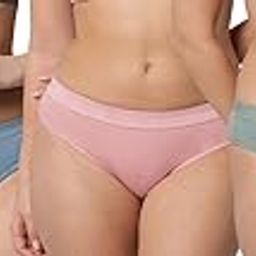 Women's Cotton Solid Mid Waist Hipster/Brief/Panty Panties Combo Pack of 3-image-90