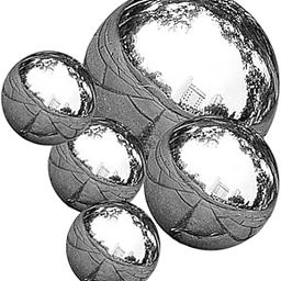 Mipcase Reflective Balls for Gardens 5pcs Stainless Steel Hollow Spheres Outdoor Decorations for Garden-image-73
