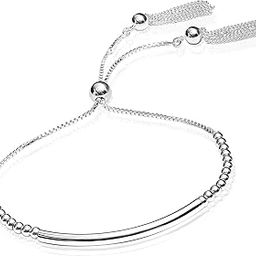 Amazon Brand - Nora Nico 925 Sterling Silver BIS Hallmarked Sliding Bolo Adjustable Bracelet for Women and Girls-image-29