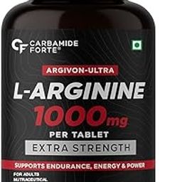Carbamide Forte L Arginine 1000 mg | l-Arginine Supplements For Man | Boosts Nitric Oxide Production | Improved Oxygen Flow -Veg 180 Tablets-image-38
