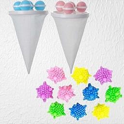 2pcs Washing Machine Floating Lint Mesh Bag Hair Filter Mesh Bags and 10pcs Cleaning with Washer Balls Laundry Balls Combo.-image-52