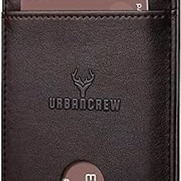Slim Leather Card Holder Wallet for Men – RFID Blocking Front Pocket Wallet, Minimalist Design for Credit Cards, Cash & Travel (Brown)-image-3