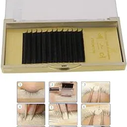 JAZZY PEARLS Curl Individual Volume Lashes Eyelash Extensions Blink Black C 9mm-image-62
