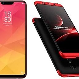 Karimobz Armor Defender 360 Degree 3 in 1 Full Sides Protective for Realme 2 - Red-21