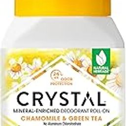 Crystal Essence Body Deodorant Essence Mineral Deodorant Roll-on Chamomile and Green Tea - 2.25 Fl Oz, Female-19