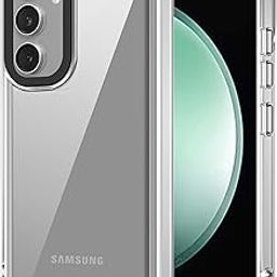 amazon basics Back Case Cover for Samsung Galaxy S24 FE 5G | Compatible for Samsung Galaxy S24 FE 5G Back Case Cover | Case Cover with Camera Protection | (TPU + PC | Transparent)-image-55