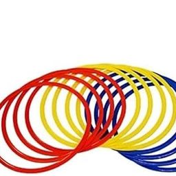 RSW 18" Agility and Speed Training Flat Fitness Gymnastic Ring, Set of 12 Pcs Speed Ring (Multicolor)-26