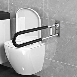Simon’s FoamGrips Heavy-Duty Aluminum Folding Grab bar for Elderly in Toilet | Wall Mounted Anti-Slip Hand Railing, Flip up Safety Handle in Bathroom | 60 cm – Pack of 1-picture-13