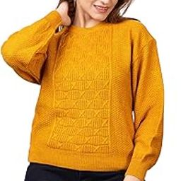 Women Round Neck Solid Full Sleeve Woolen Pullover Sweaters for Winter Wear-image-70