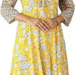 Women's Plus Size Maternity Wear Floral Printed Anarkali Maxi Dress-image-42