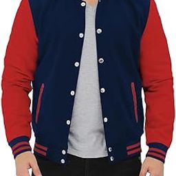 Bomber Jacket with Long Sleeves Baseball Style Varsity Jacket For Men's-picture-16