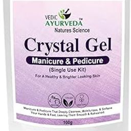 Vedicayurveda manicure pedicure spa kit crystal gel for moisturize and smooth the skin, remove all dirt, suitable for all skin, men & women (100g,set of 6)-image-42