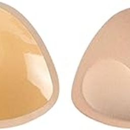 2X Women Bra Pads Inserts Sticky Chest Insert Pads for Swimsuit Sports Dress Skin Color Triangle-46