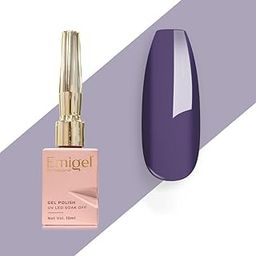 Emigel Professional UV Gel Polish TWILIGHT PURPLE- E095 | Cured With UV LED Lamp | Super Glossy Finish |Quick Drying Nail Polish (12ml) (TWILIGHT PURPLE, 12ml)-image-53