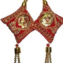 Green Tower Handmade, Ethnic Multicolor Designer Latkan and Tassels Hanging for Blouse, Kurtis, Lehengas, Skirts and Sarees-30