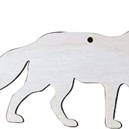 Sticker Hub Paintable Fox Wooden Laser Cut for Decoration DIY Prodcuts for Kids, Parties, Art and Craft_WCO249-30