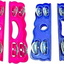 ANTLANTIC CREATIO Plastic Indian Musical Percussion Instrument Kartal | Hand Cymbol | Parrot Manjira For Bhajan, Kirtan (1 Pair | Pack of 1) (Pink and Blue)-image-93