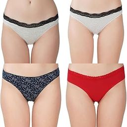 Women?s Premium Cotton Panties | Antimicrobial & Breathable | Everyday Comfort with Amazing Fit | Soft Fabric Innerwear for All-Day Freshness & Hygiene | Bikini | Pack of 4 |-image-75