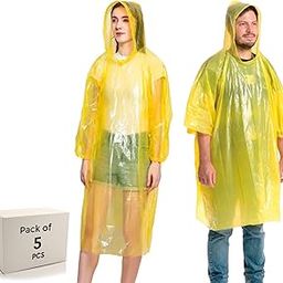 Poncho Raincoat for Men and Women | Emergency Raincoat with Hood | One Size Fits All | Rain and Water Protection Barsati-95