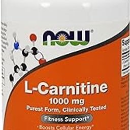 Now Foods L-Carnitine,1000 mg, 100 Tablets-image-56