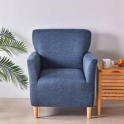 GOSTADY Banquet Armchair Slipcovers Printed Chair Slipcovers with Arms 1-Piece Stretch Chair Covers for Living Room Anti Slip Soft Armchair Slipcover Kids Pets Friendly Furniture Protector 17-image-47