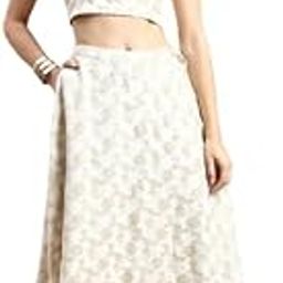 de moza Women Skirt Woven Bottom Embroidery Polyester-picture-15