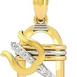 925 Sterling Silver Gold Plated Om Shiva Lingam Pendant for Men & Women With Cable Chain | Pure Silver Religious Locket for Good Health & Wealth-49